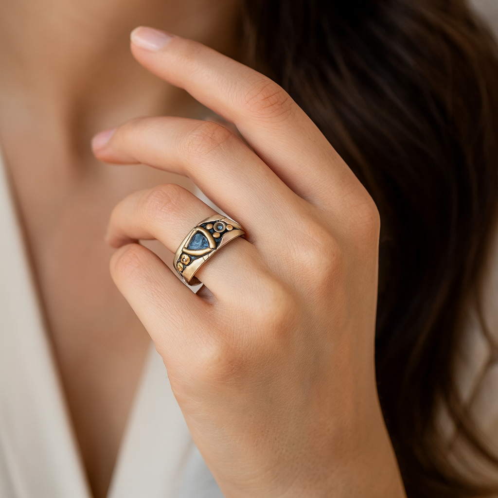 レオナ - ブルークリスタルのヴィンテージリング