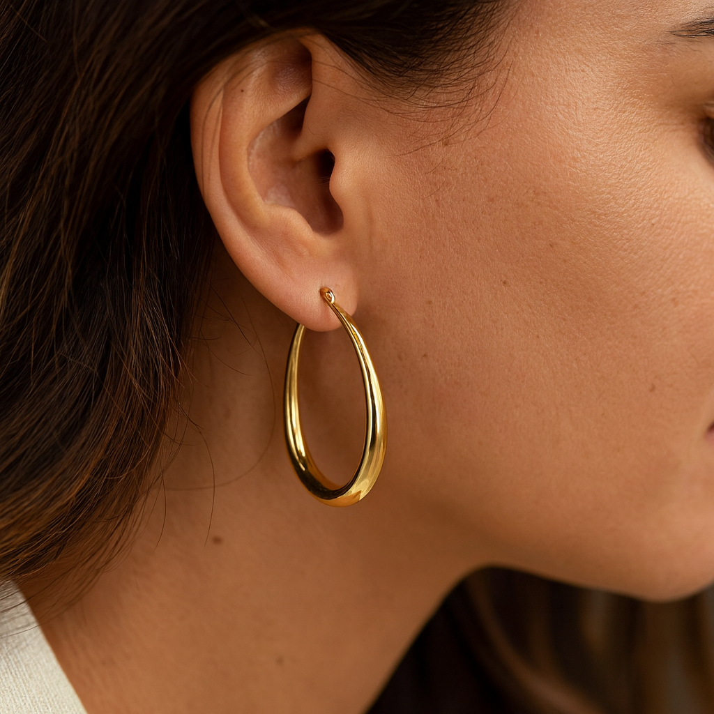 マルティナ - ヴィンテージゴールドピアス