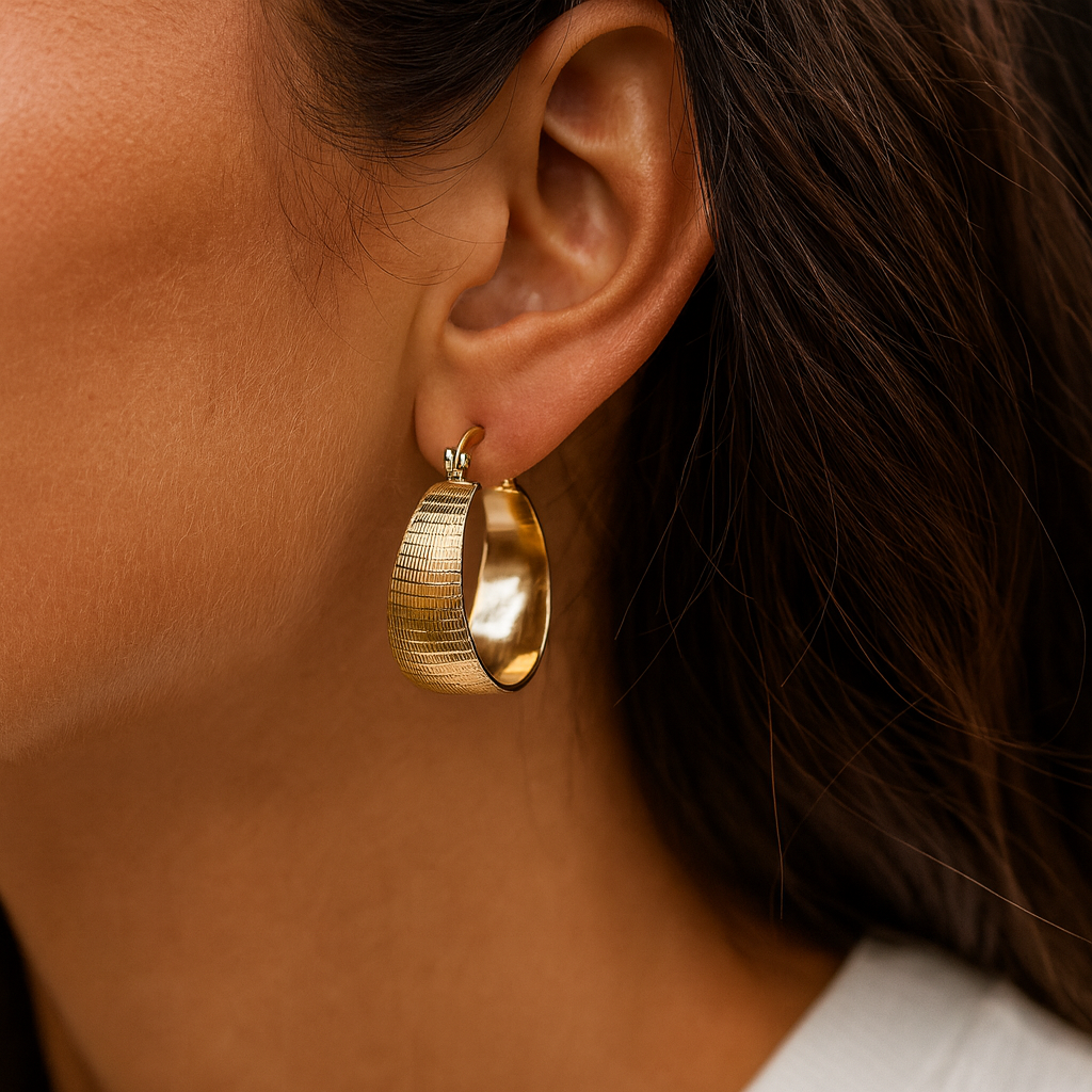 カリーナ – クリアガラスのシルバーイヤリング