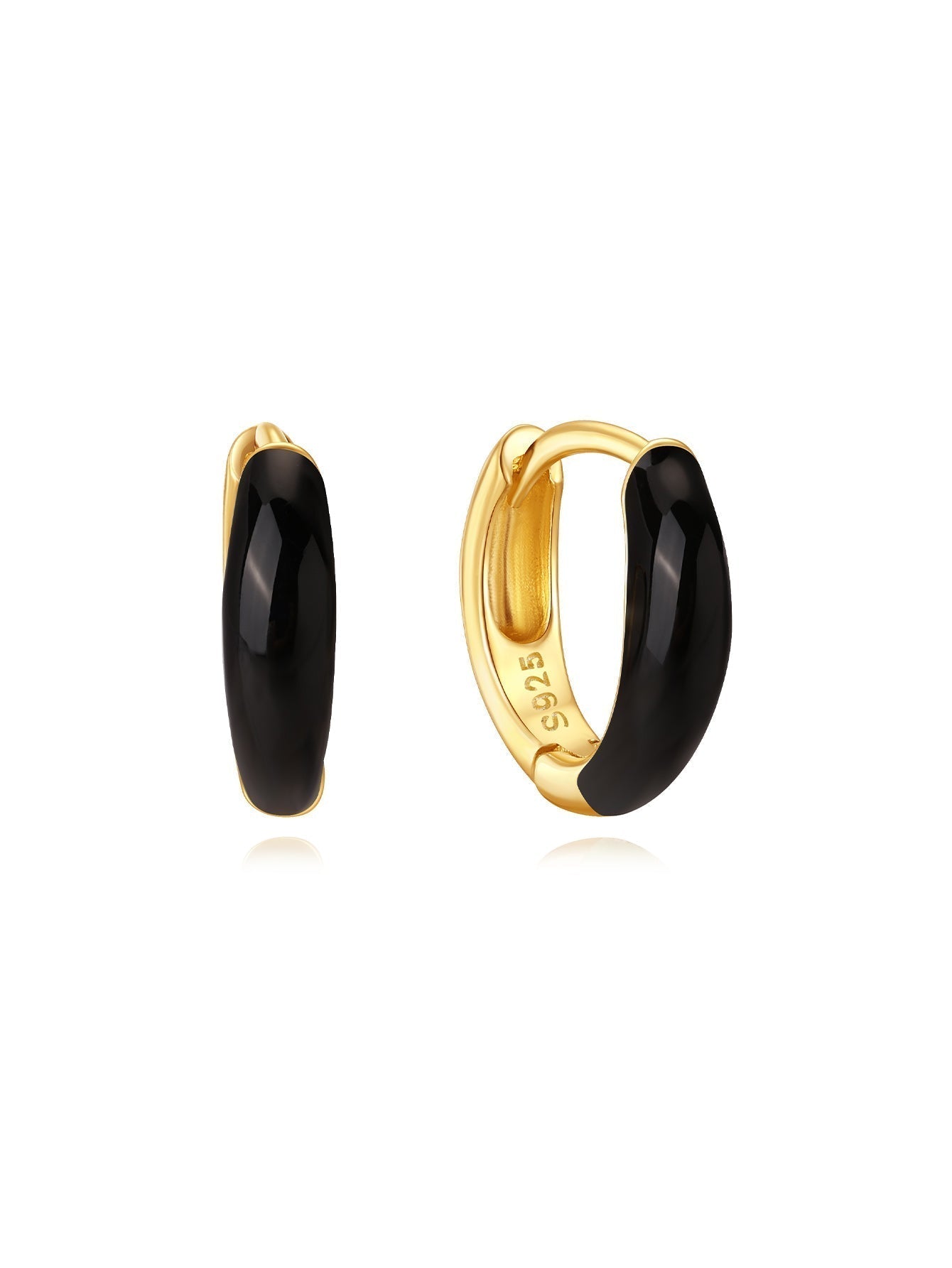 テレジア – 柔らかな曲線のゴールドイヤリング