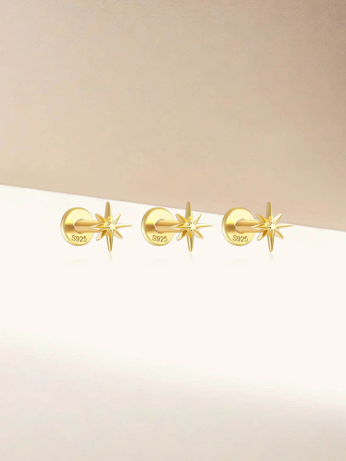 カテリーナ – 柔らかな曲線のゴールドイヤリング