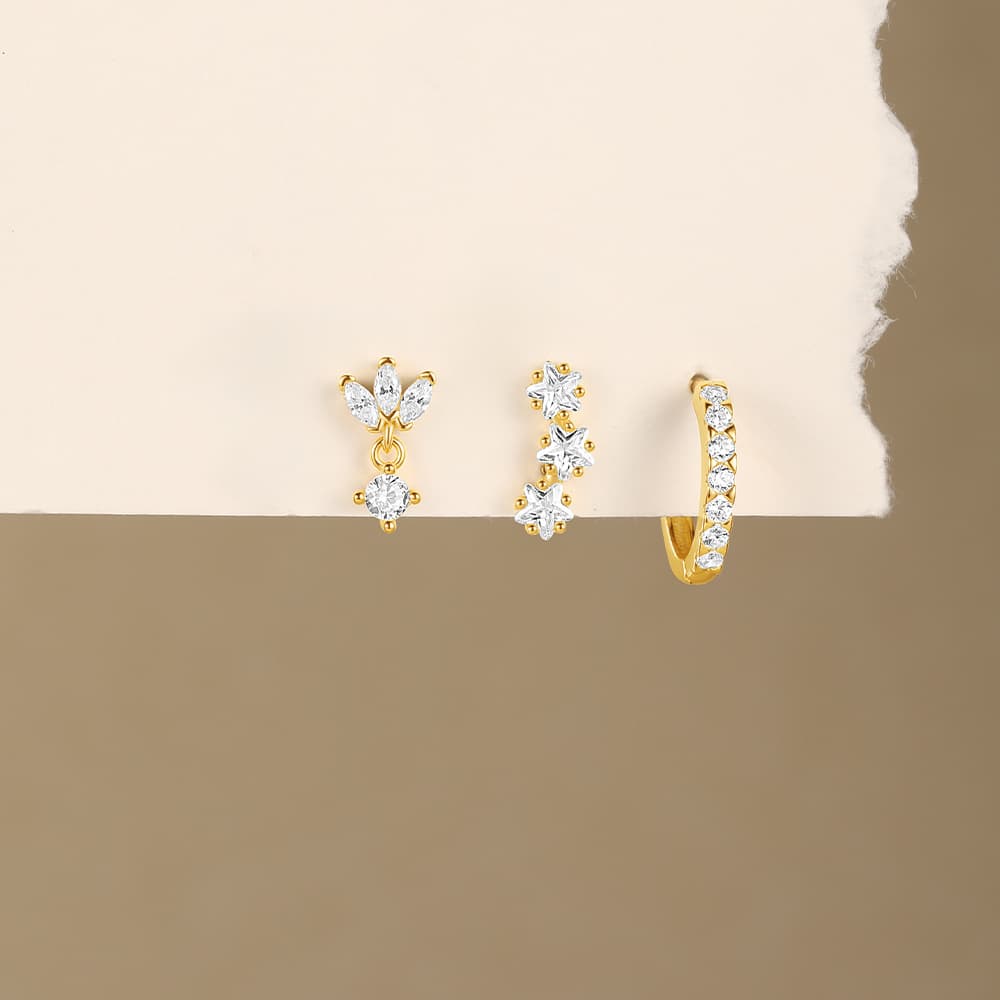 グレタ・ルイーザ – エレガントなデリケートさを持つゴールドのイヤリング。