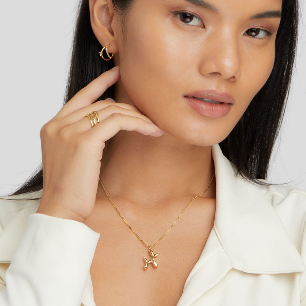 ノラ – 蝶のペンダント付きデリケートなネックレス