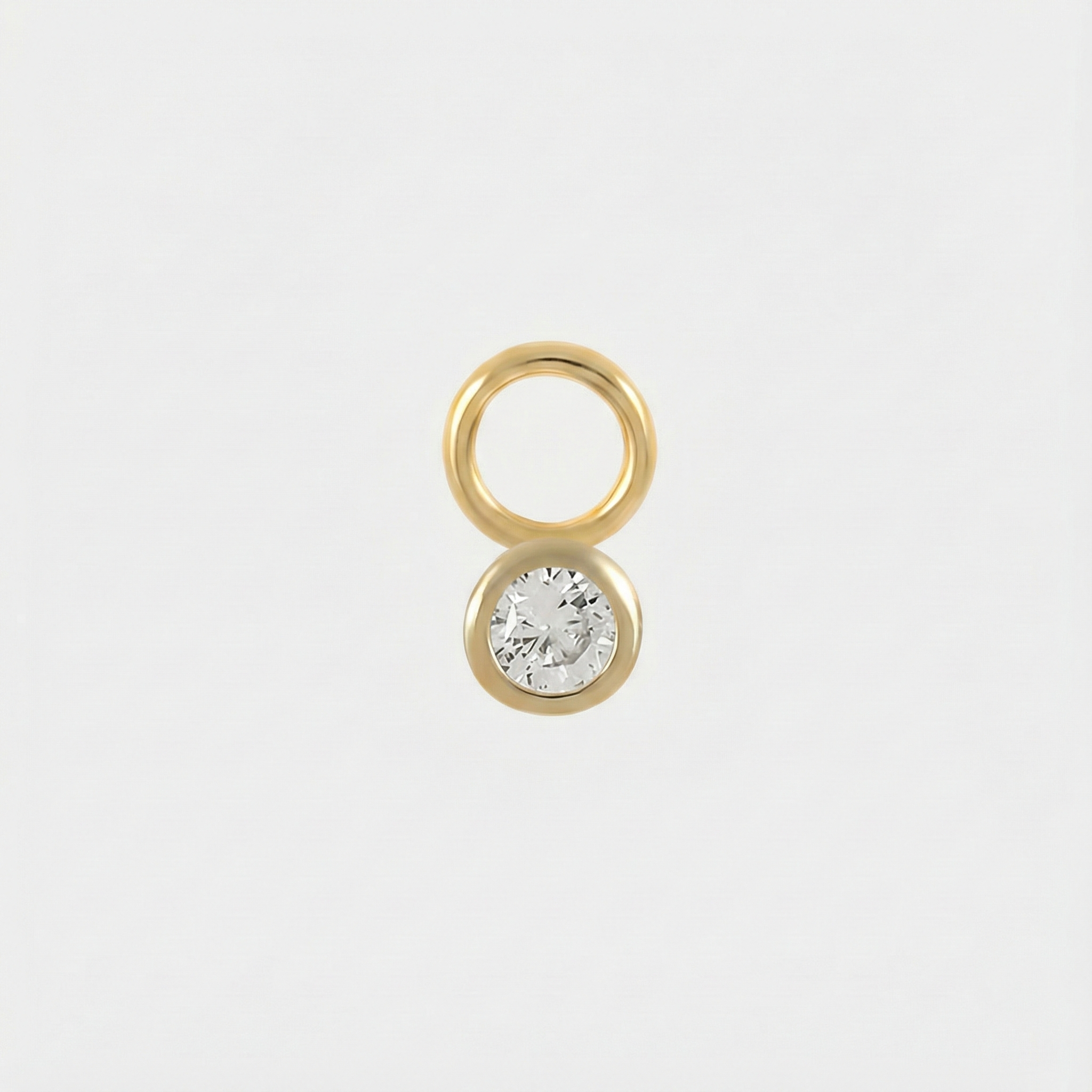 テレジア – 滑らかな曲線のゴールドイヤリング