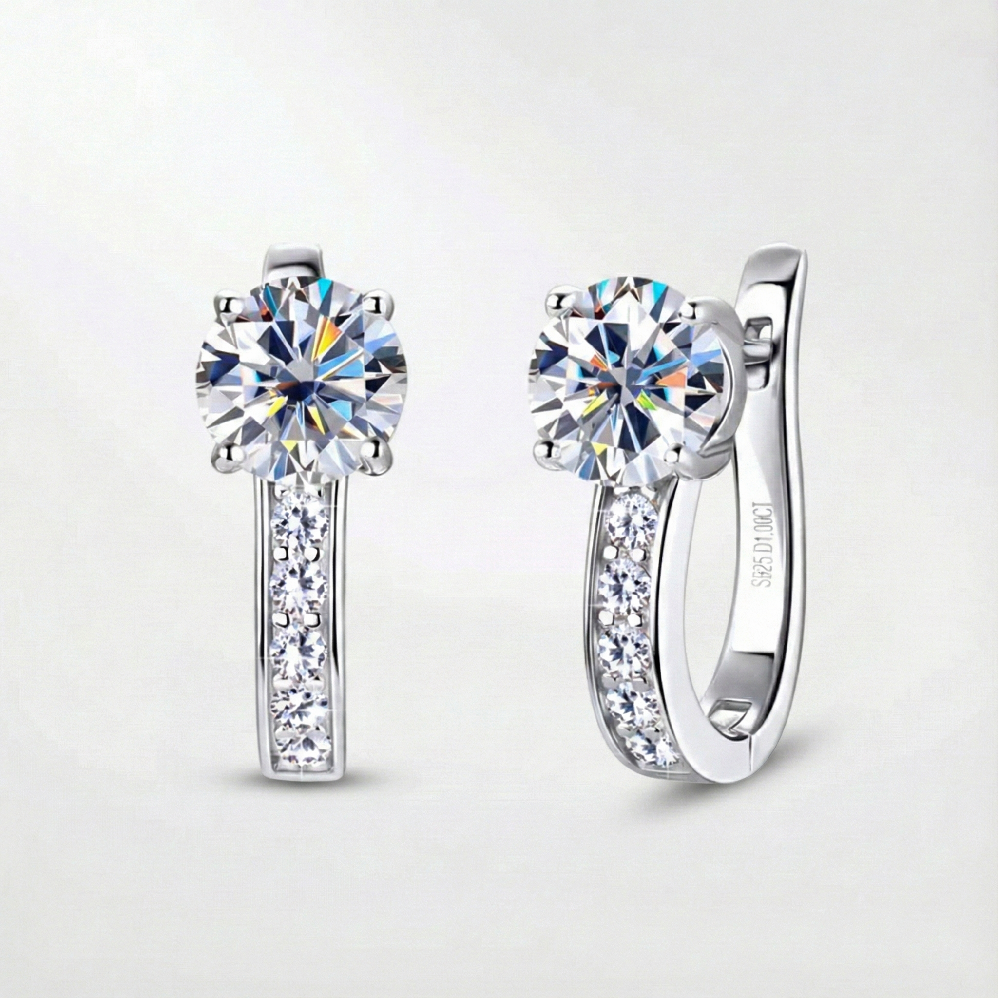 モイサナイト・ハギーイヤリング