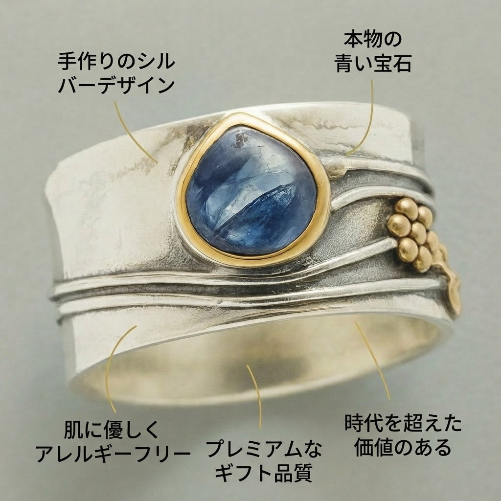 ゲルトルーダ - チェコのジュエリーの瞑想リング