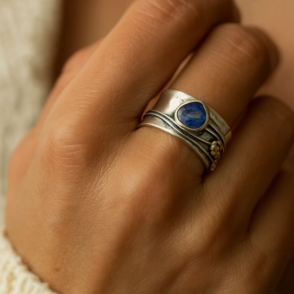 ゲルトルーダ - チェコのジュエリーの瞑想リング