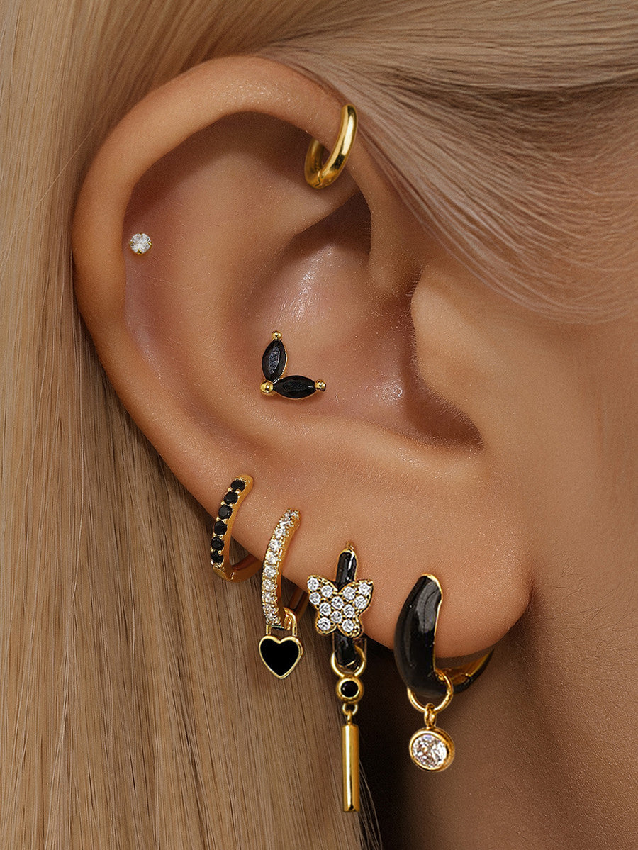 テレジア – 柔らかな曲線のゴールドイヤリング