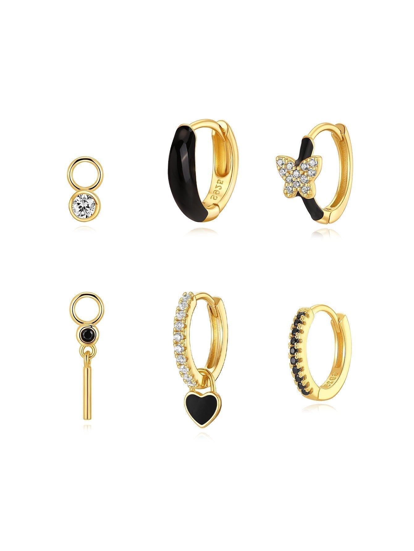 テレジア – 柔らかなカーブのゴールドイヤリング