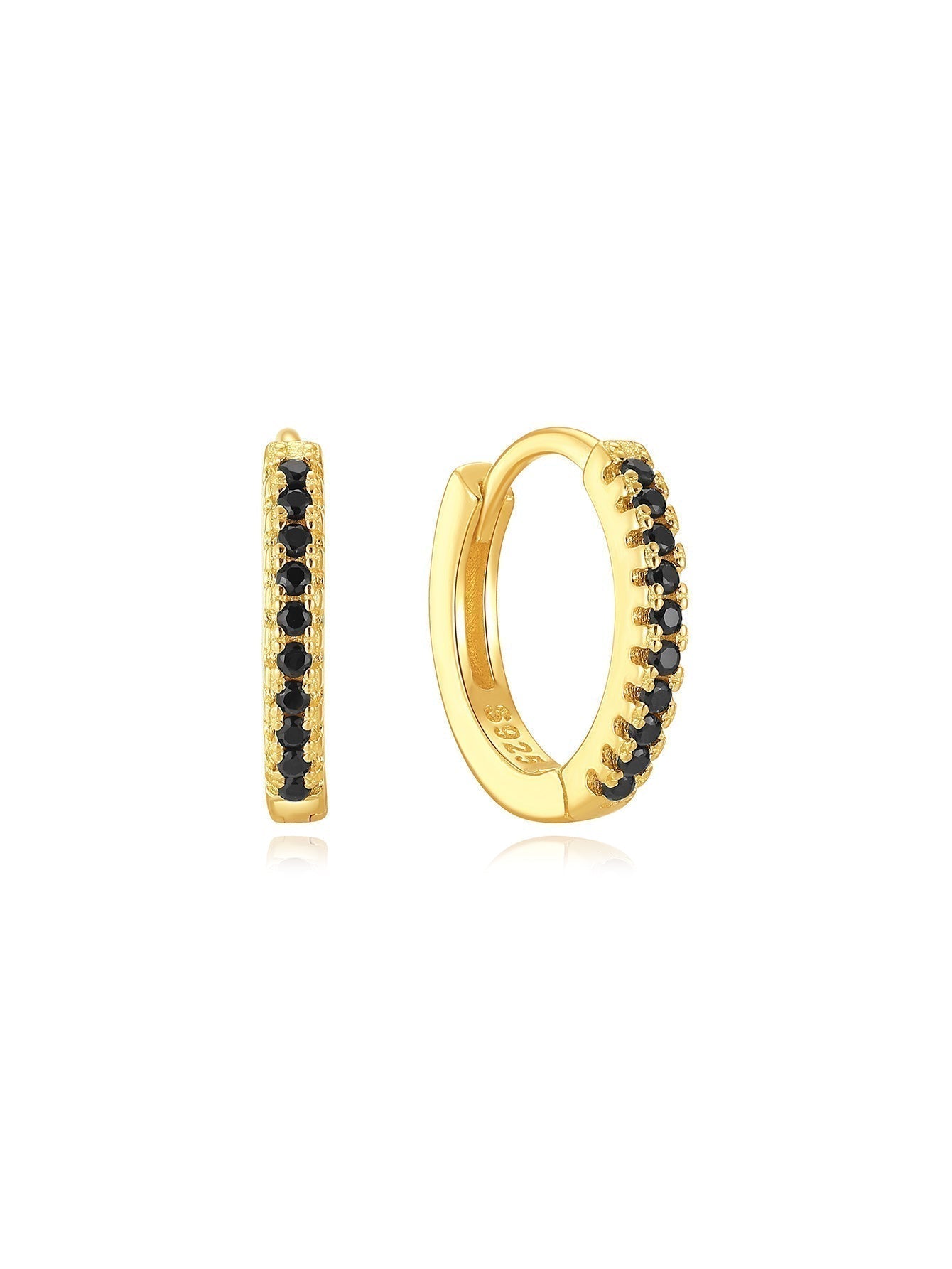 テレジア – 柔らかな曲線のゴールドイヤリング