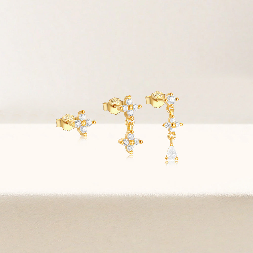 アニカ – 微妙な動きのあるゴールドのイヤリング