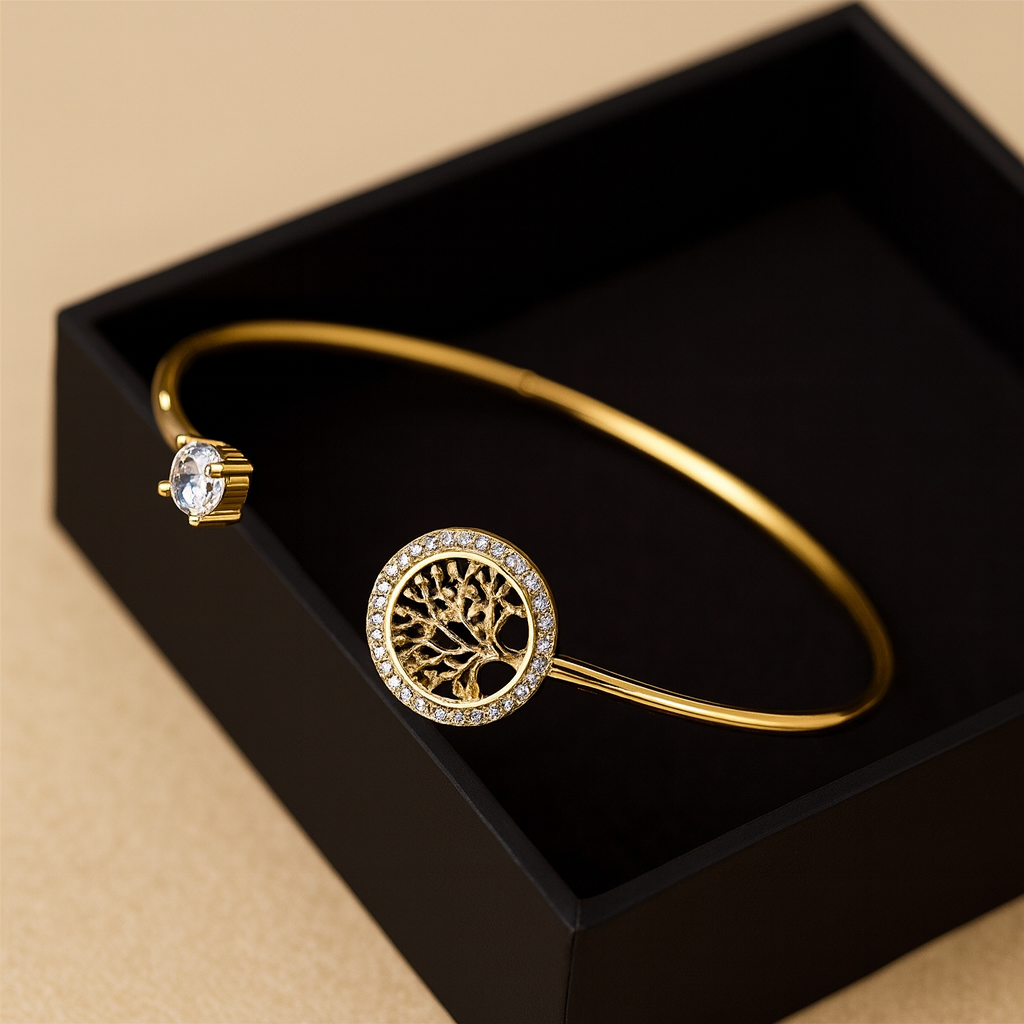 サラ - ライフツリーの調整可能なブレスレット