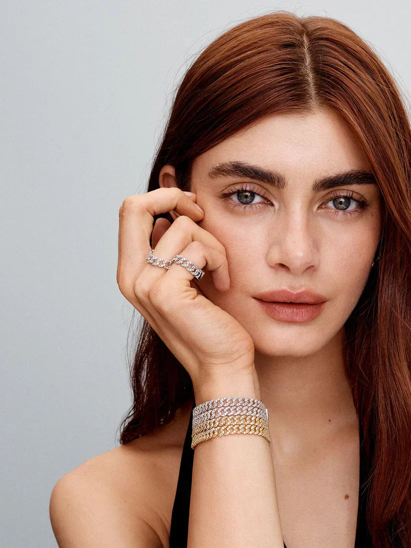 モイサナイト キューバンブレスレット