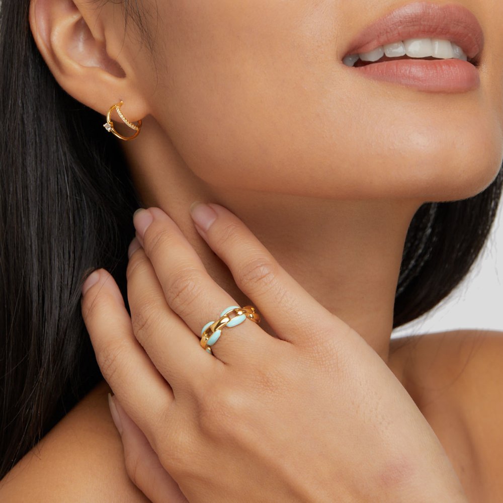 アネリーゼ – ゴールドとシルバーのリング