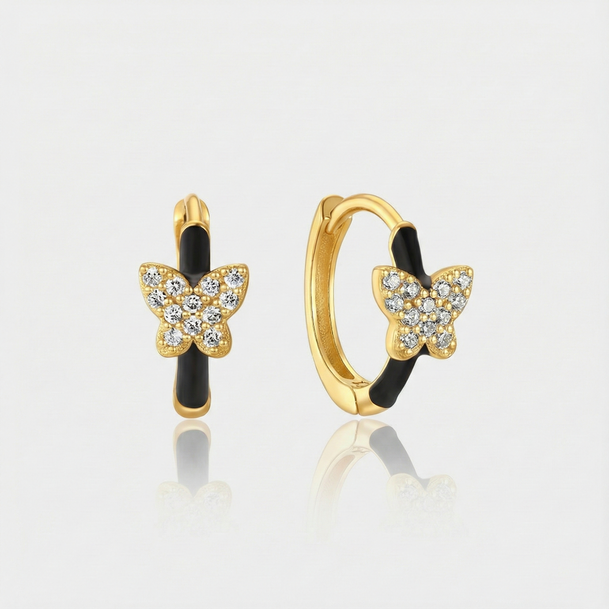 テレジア – 滑らかな曲線のゴールドイヤリング