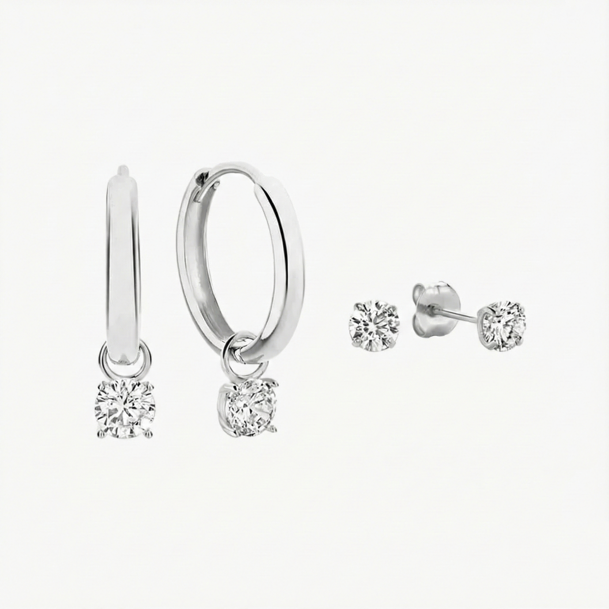 月の涙ピアスセット