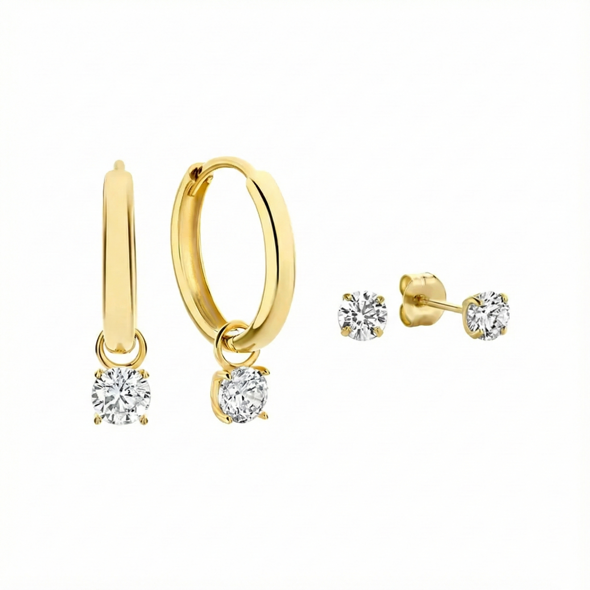 月の涙ピアスセット