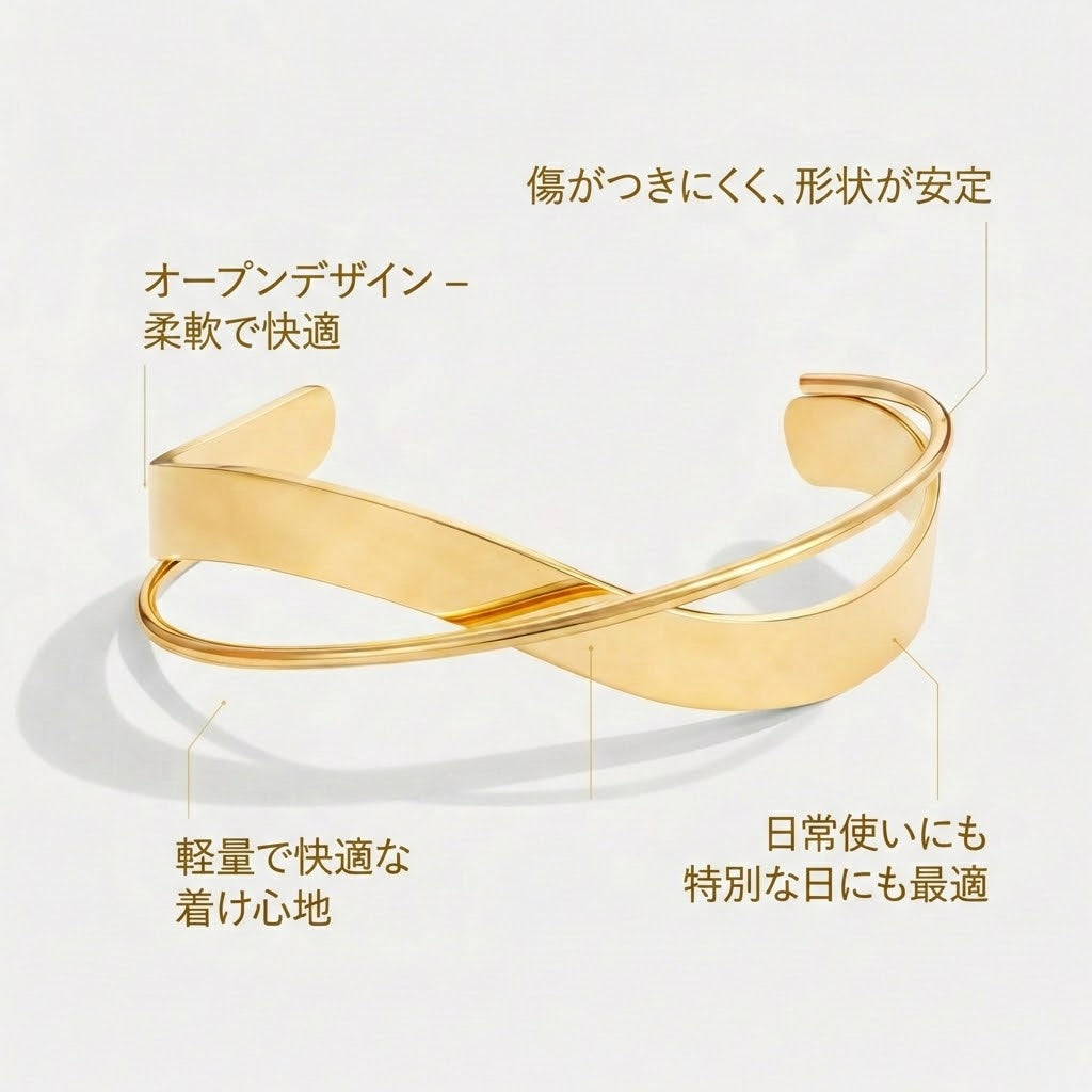 ユニークゴールドエヴァブレスレット